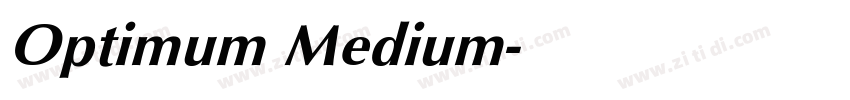 Optimum Medium字体转换